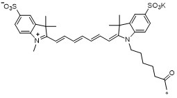 磺化Cy7化学结构